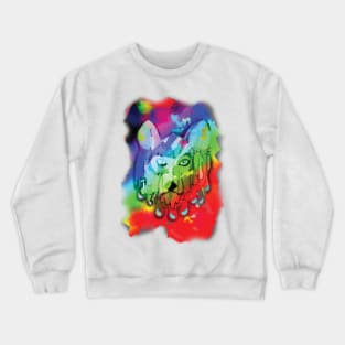 Psychedelic Wolf Crewneck Sweatshirt